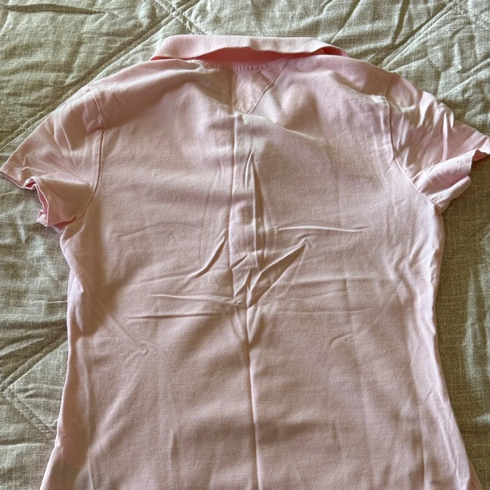 Tommy Hilfiger Polo Shirts in Pink and Light Pink - Picture 3 of 5